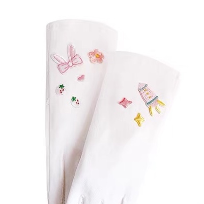 Uv protective gloves Women's summer thin cotton UV protection cute anti-driving cycling students short