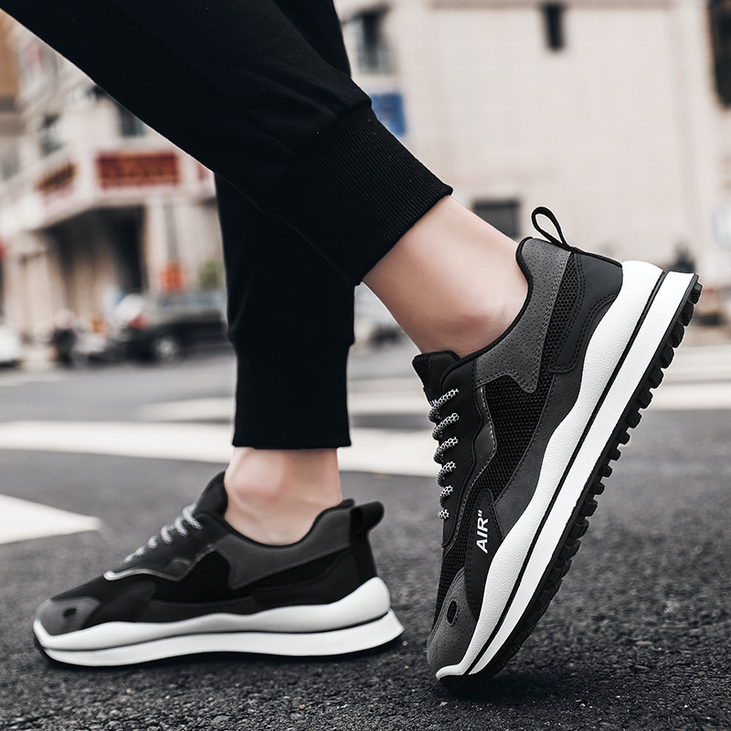 男鞋春季新款2021年网面韩版休闲运动老爹潮鞋男士夏季透气板鞋  39-44产品图