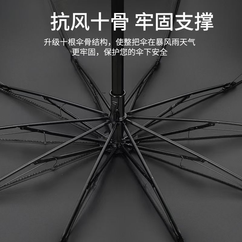 HF01三折晴雨伞两用太阳伞遮阳伞防紫外线雨伞商务伞礼品伞详情图4