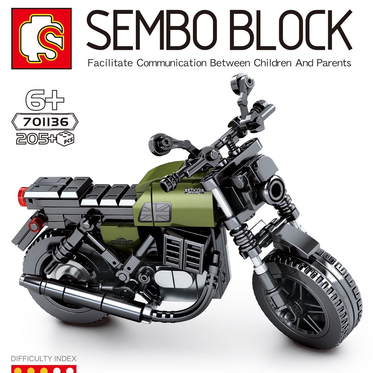 Senbao Car Model 701136 Assembly Toy, Educational building blocks, Science and technology toy