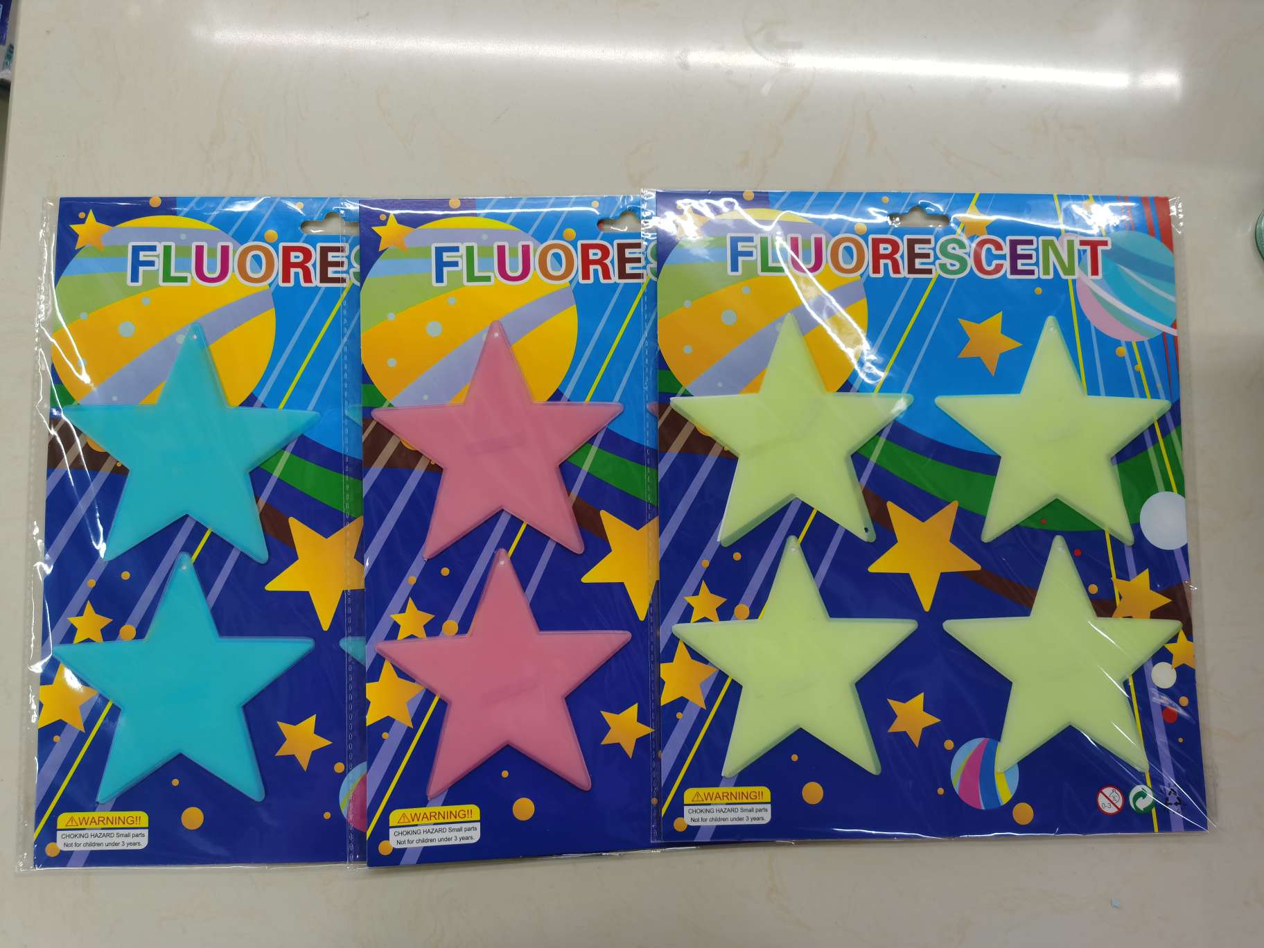 厂家直销五角星夜光贴创新创意贴纸详情图1