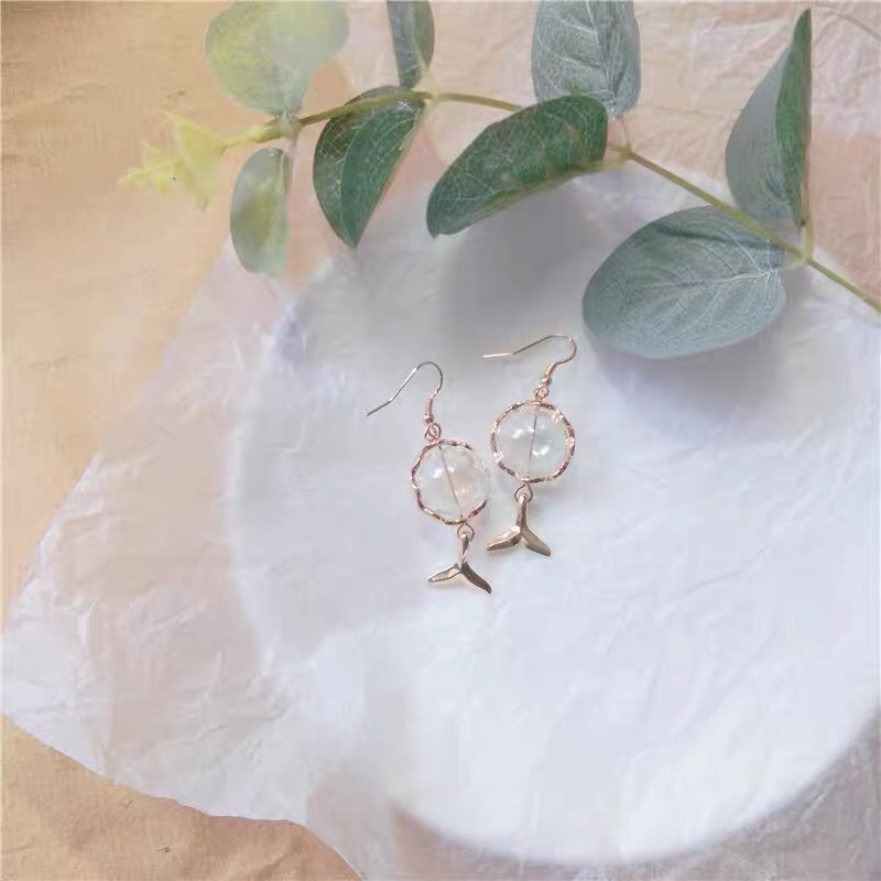 Korean temperament socialite Internet celebrity luxury luxury classy ear hook