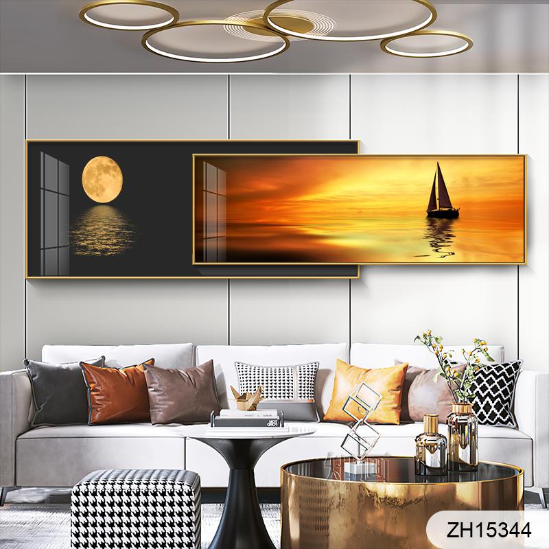 Modern Chinese landscape sailing Jinshan living room