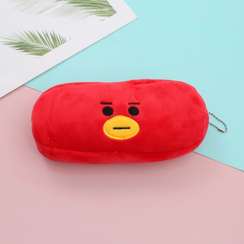 毛绒笔袋学生卡通笔袋开学季学生笔袋日韩卡通笔袋bts防弹少年团笔袋学生卡通袋详情2