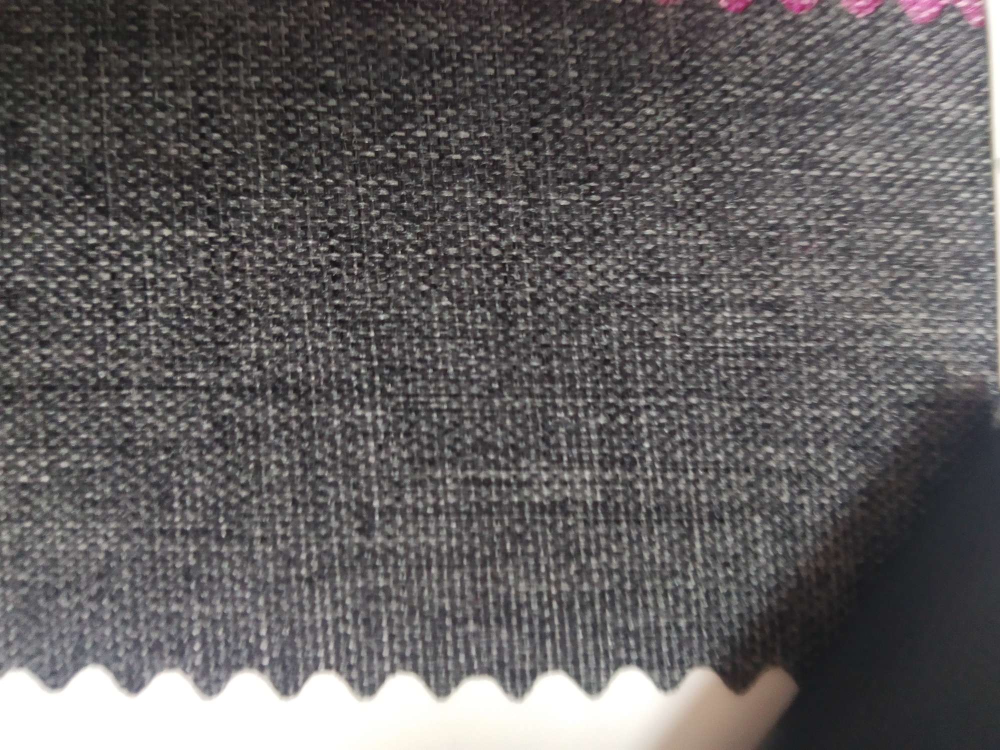 TY-- 047 RPET recycled 300D matte pvc 9# dark gray Specification image