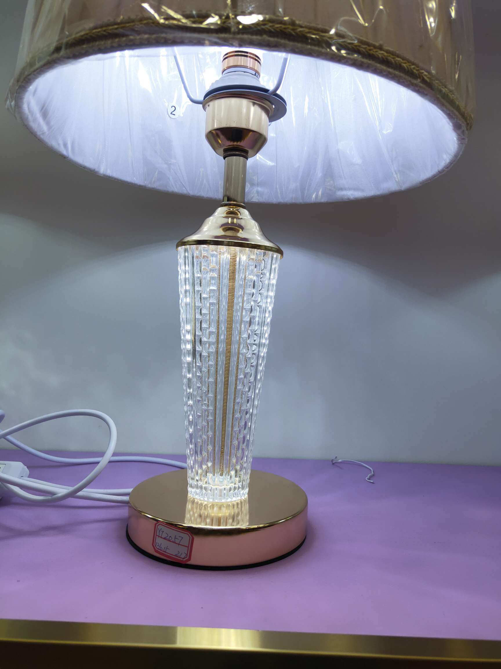 Crystal table lamp details Picture