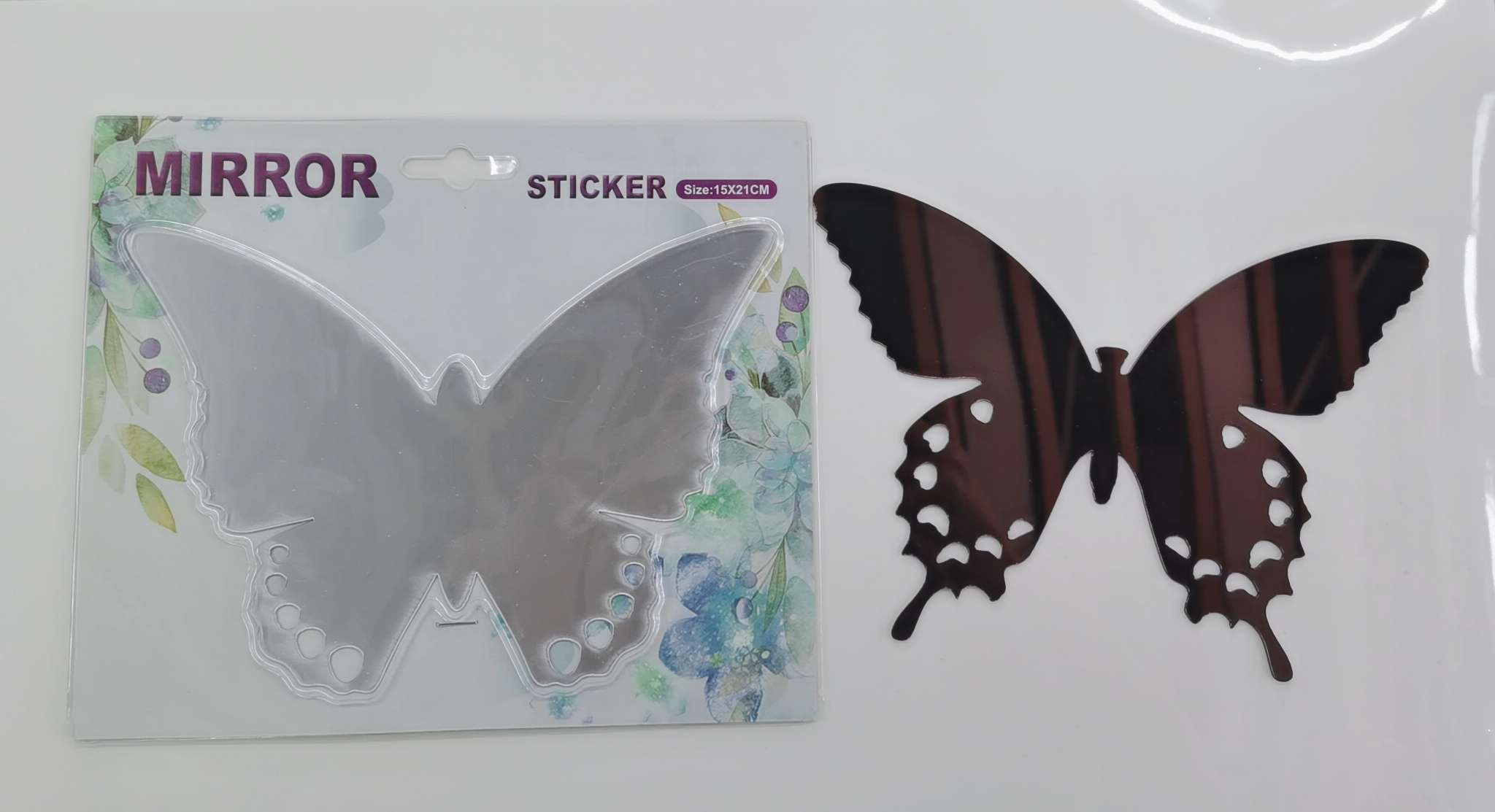 厂家直销蝴蝶镜面贴创新创意贴纸详情图2