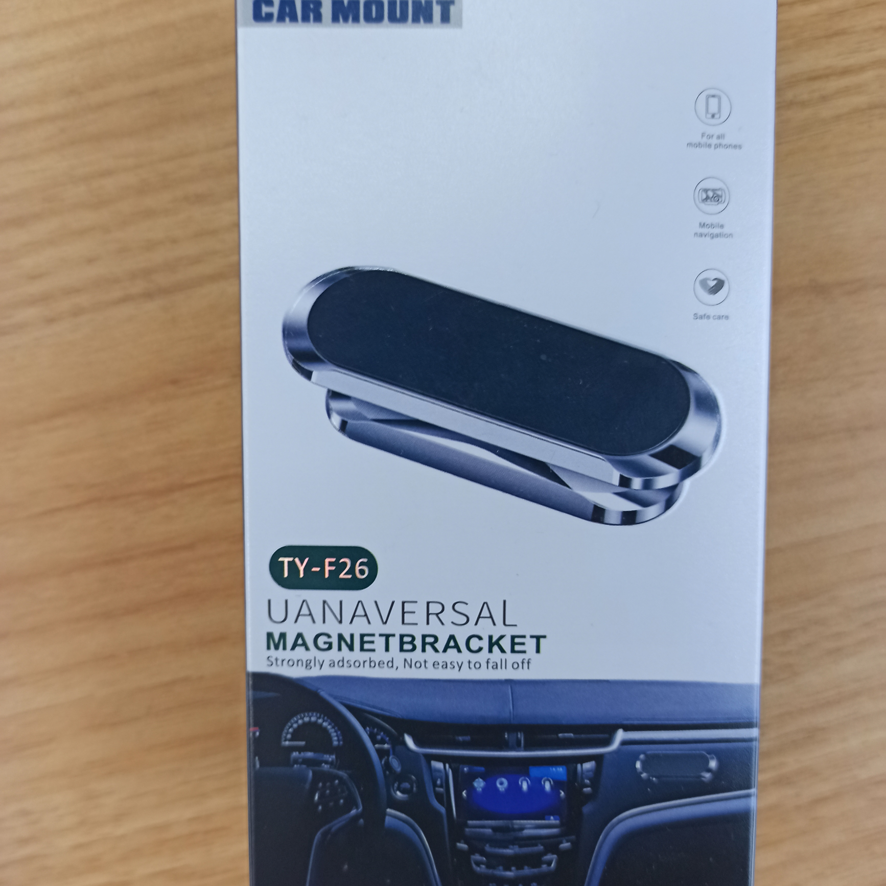 迷你车载手机支架强磁隐形汽车用新品长条形支架小巧金属