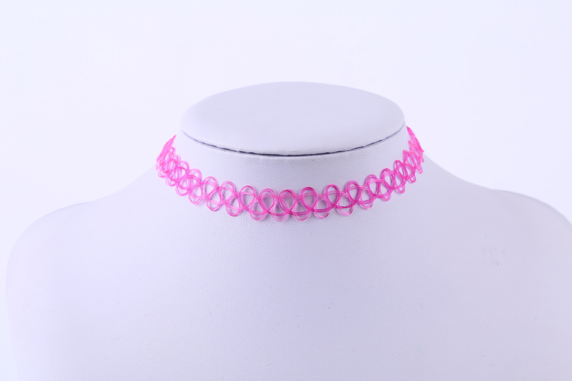 FLY1043 fishing line necklace factory direct sales, fishing line retro tattoo collarbone necklace, Yiwu handmade jewelry street stall wholesale Specification image