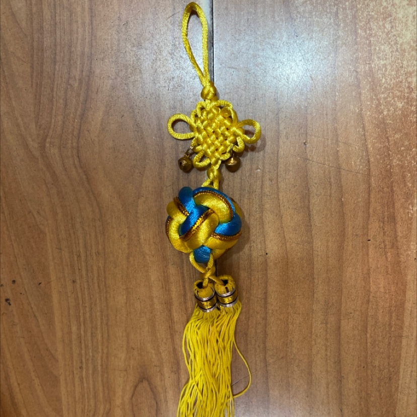 a2 blue yellow ball hanging bell