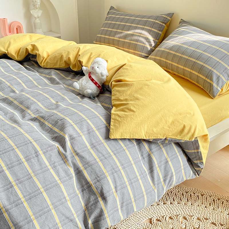 Small Fresh Cartoon Pattern Four-Piece Retail Wholesale Cotton Cotton Multiple Optional Multi-Size Application Scenario