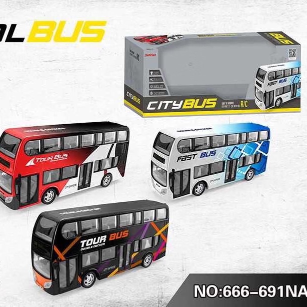 391 Light electric car toy remote control bus puzzle remote control car