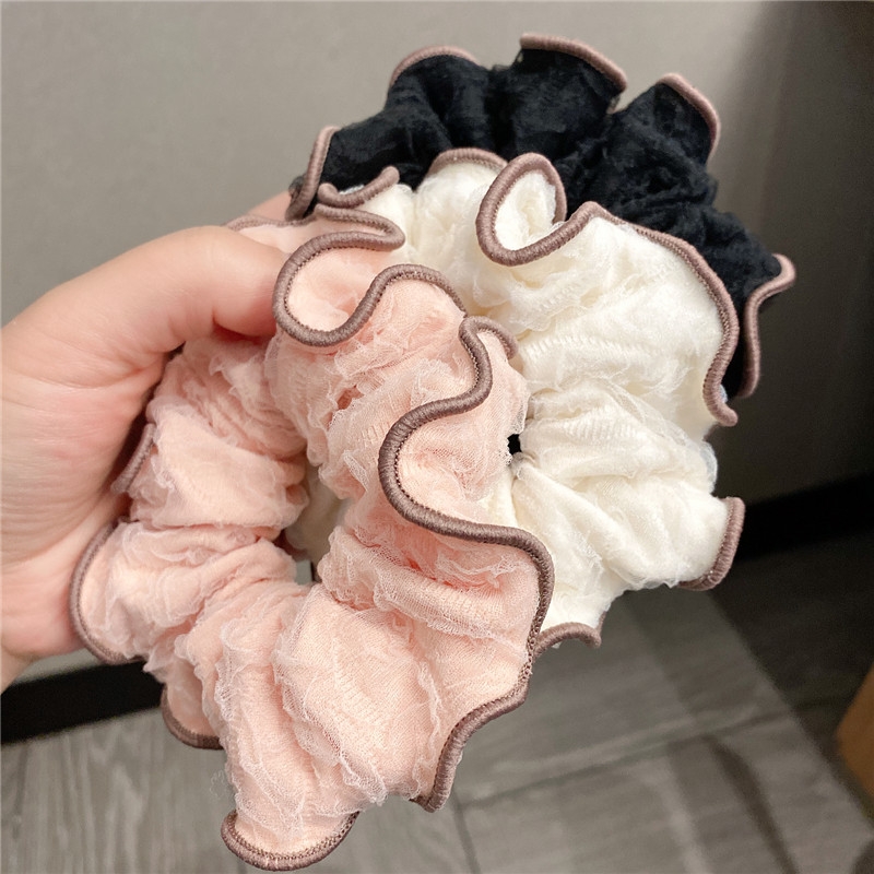 40头绳2021年新款头饰发饰网纱大肠发圈夏季头花韩国饰品皮筋女扎头头绳2021年新款头饰发饰网纱大肠发圈夏季头花韩国饰