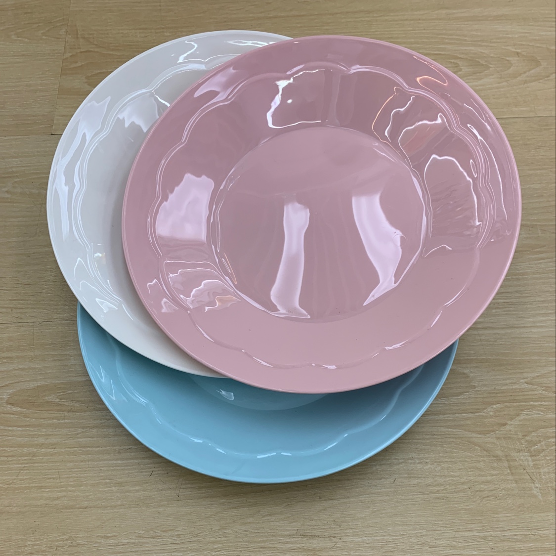 餐具餐盘/金色不锈钢盘/碗碟盘子/盘子/密胺产品图