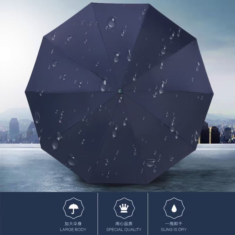 HF01三折晴雨伞两用太阳伞遮阳伞防紫外线雨伞商务伞礼品伞详情图3