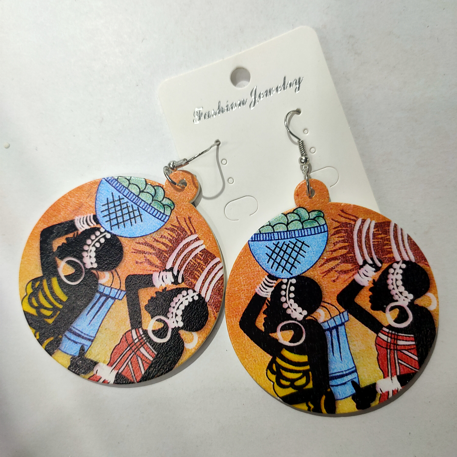 Manufacturers direct sales of environmental protection materials wood earrings 2060