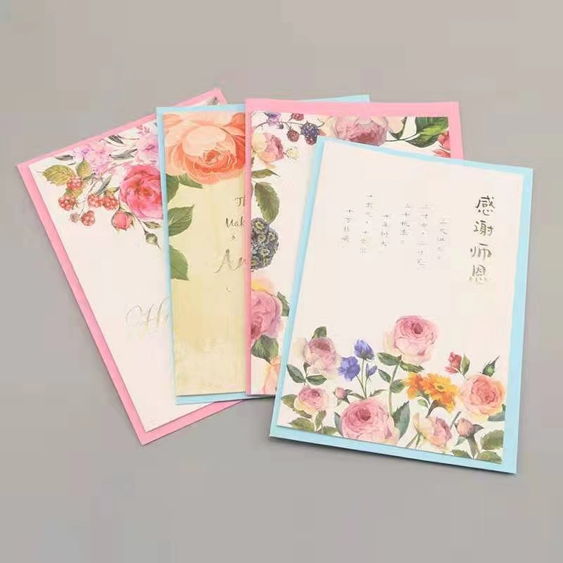 教师节贺卡贺卡可写字小清新万用节日贺卡圣诞祝福感谢小卡片韩国风贺卡详情图2