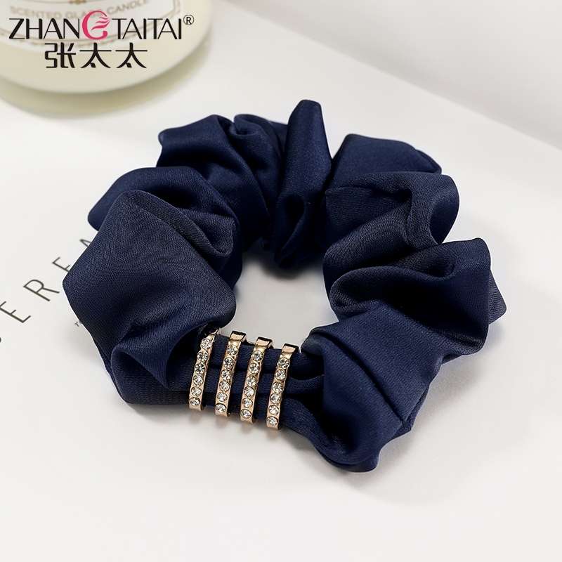 51带钻头绳2021年新款头饰发饰网纱大肠发圈夏季头花韩国饰品皮筋女扎头头绳2021年新款头饰发饰网纱大肠发圈夏季头花韩详情图1