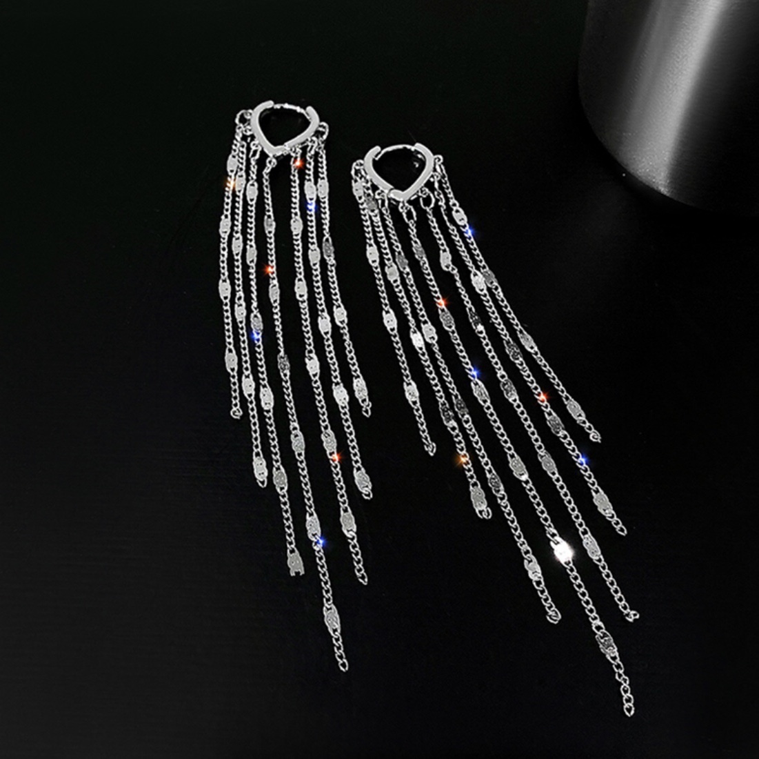 High-end simple style temperament girl style full holiday essential earrings