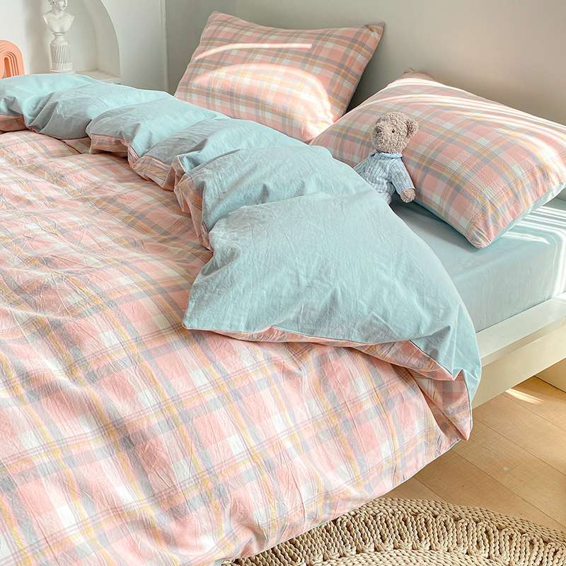 Small Fresh Cartoon Pattern Four-Piece Retail Wholesale Cotton Cotton Multiple Optional Multi-Size Application Scenario