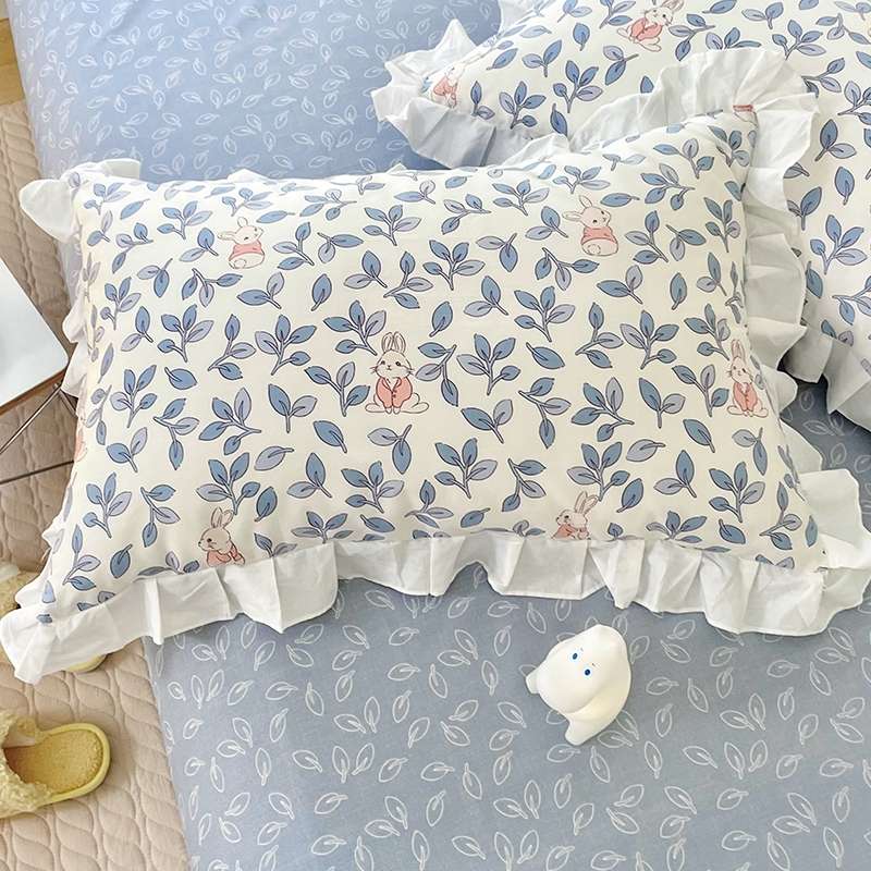 田园小清新四件套纯棉小碎花批发零售要货请联系款式多多白底实物图