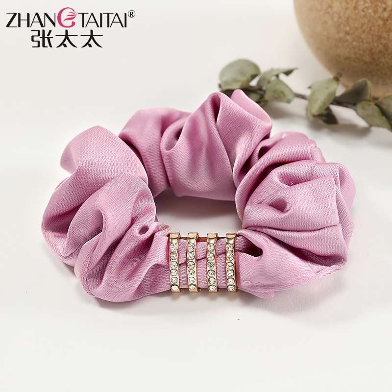 51带钻头绳2021年新款头饰发饰网纱大肠发圈夏季头花韩国饰品皮筋女扎头头绳2021年新款头饰发饰网纱大肠发圈夏季头花韩产品图