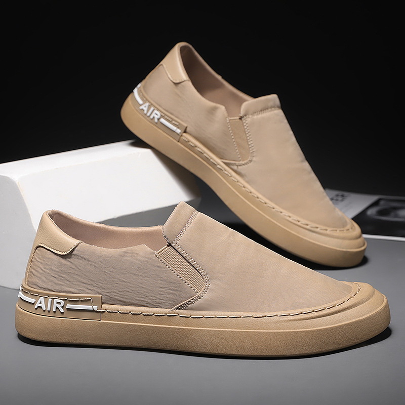 夏季帆布男鞋2021年新款开车冰丝老北京布鞋男潮鞋懒人一脚蹬春季 39-44产品图