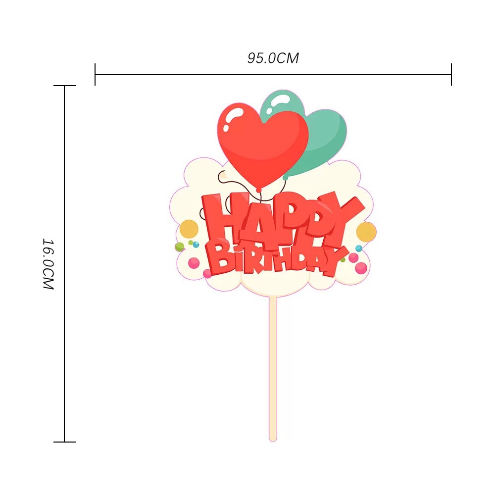 生日派对用品蛋糕装饰插件生日插排亚克力1