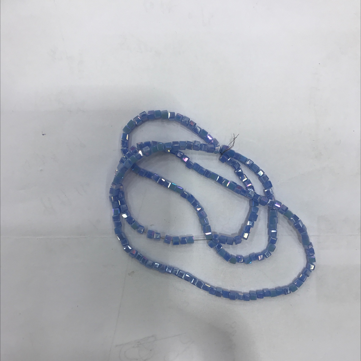 网络爆款 网红爆款网红爆款水晶饰品配件方圆饰品挂件批发水晶饰品配件方圆饰品挂件批发水晶欢迎选购 6X6厘方块横孔镀浅兰瓷