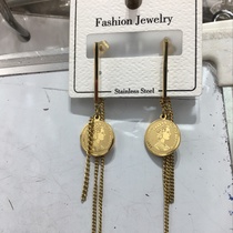 Beautiful head earrings earrings earrings necklace stainless steel Tisco source manufacturers fast hand live Tiktok preferred.