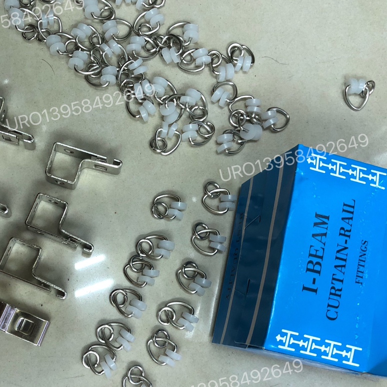 窗帘轨道轮子，5086，4086 工字轨道配件，铁皮轨道配件，50886，40886，蓝盒装窗帘配件带轮子