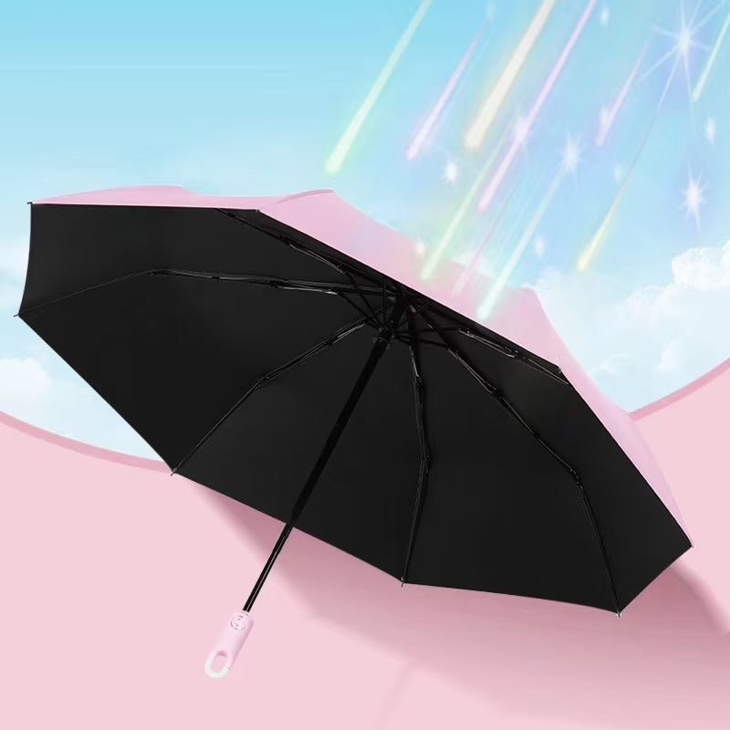 甜甜圈挂钩伞三折自动晴雨伞折叠雨伞黑胶遮阳伞晴雨伞太阳伞⛱️详情图8