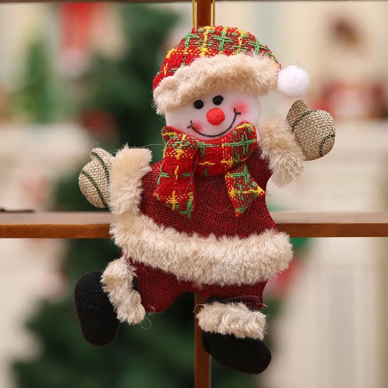 Christmas decorations Wooden craft hollowed-out Christmas tree pendant Wooden Creative New wooden pendant 38