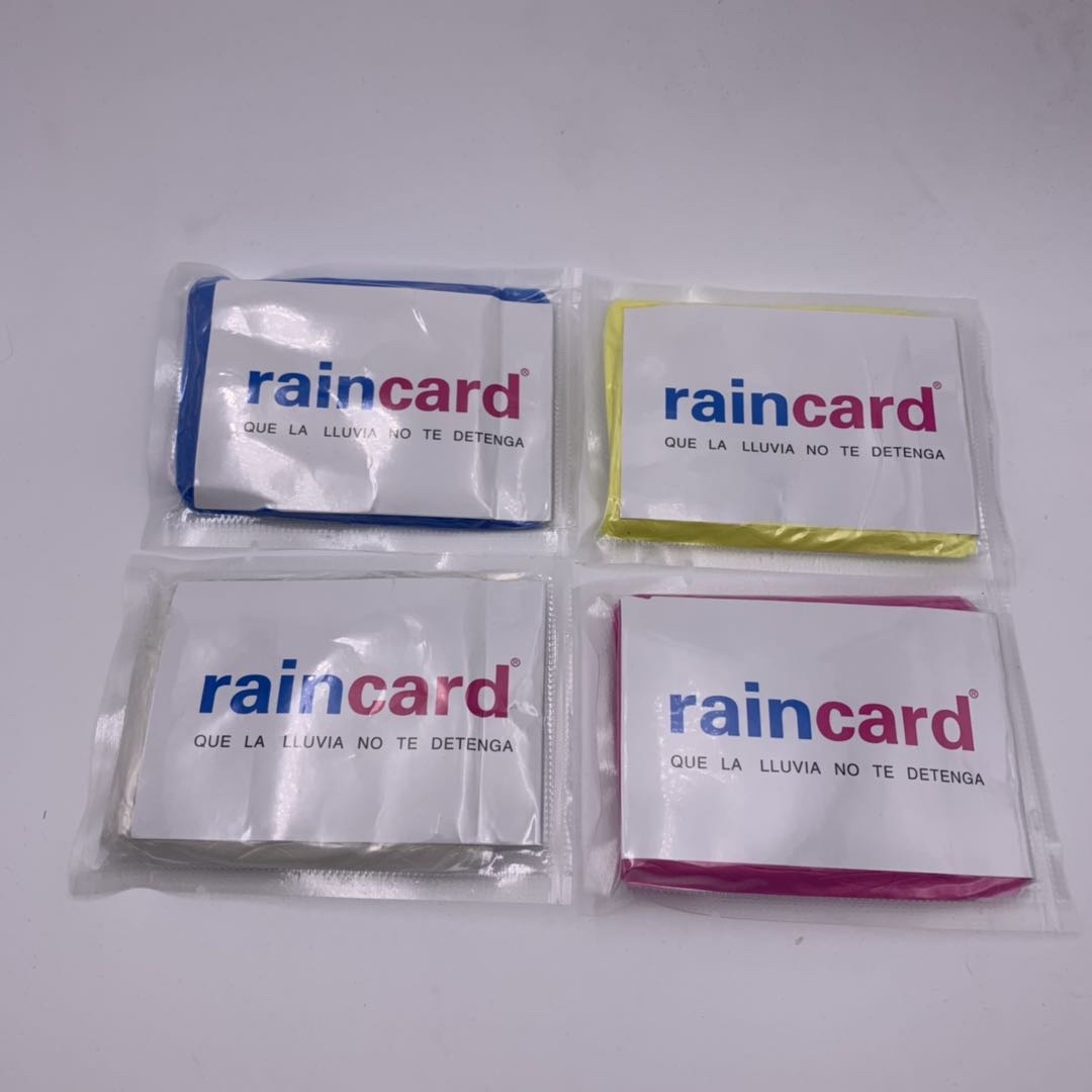 Disposable card raincoat details Picture