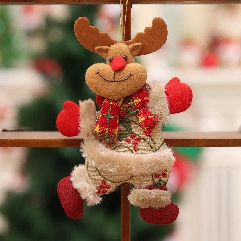 Christmas decorations Wooden craft hollowed-out Christmas tree pendant Wooden Creative New wooden pendant 36
