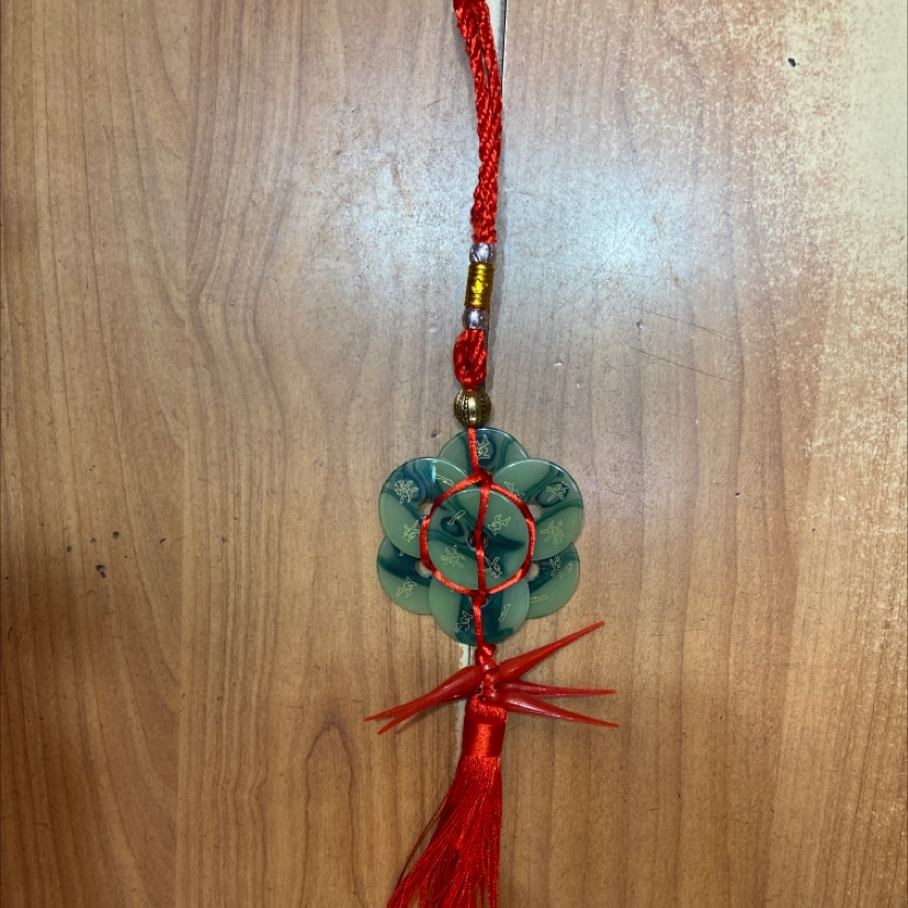 a Pendant plum blossom jade hanging chili