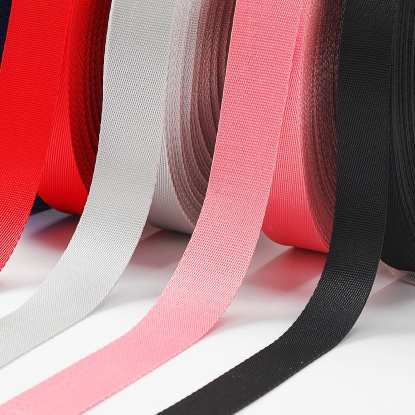 Ribbon dense grain: 2.5cm: imitation nylon webbed bag shoelaces safety belt clothing accessories Nylon ribbon: 10#