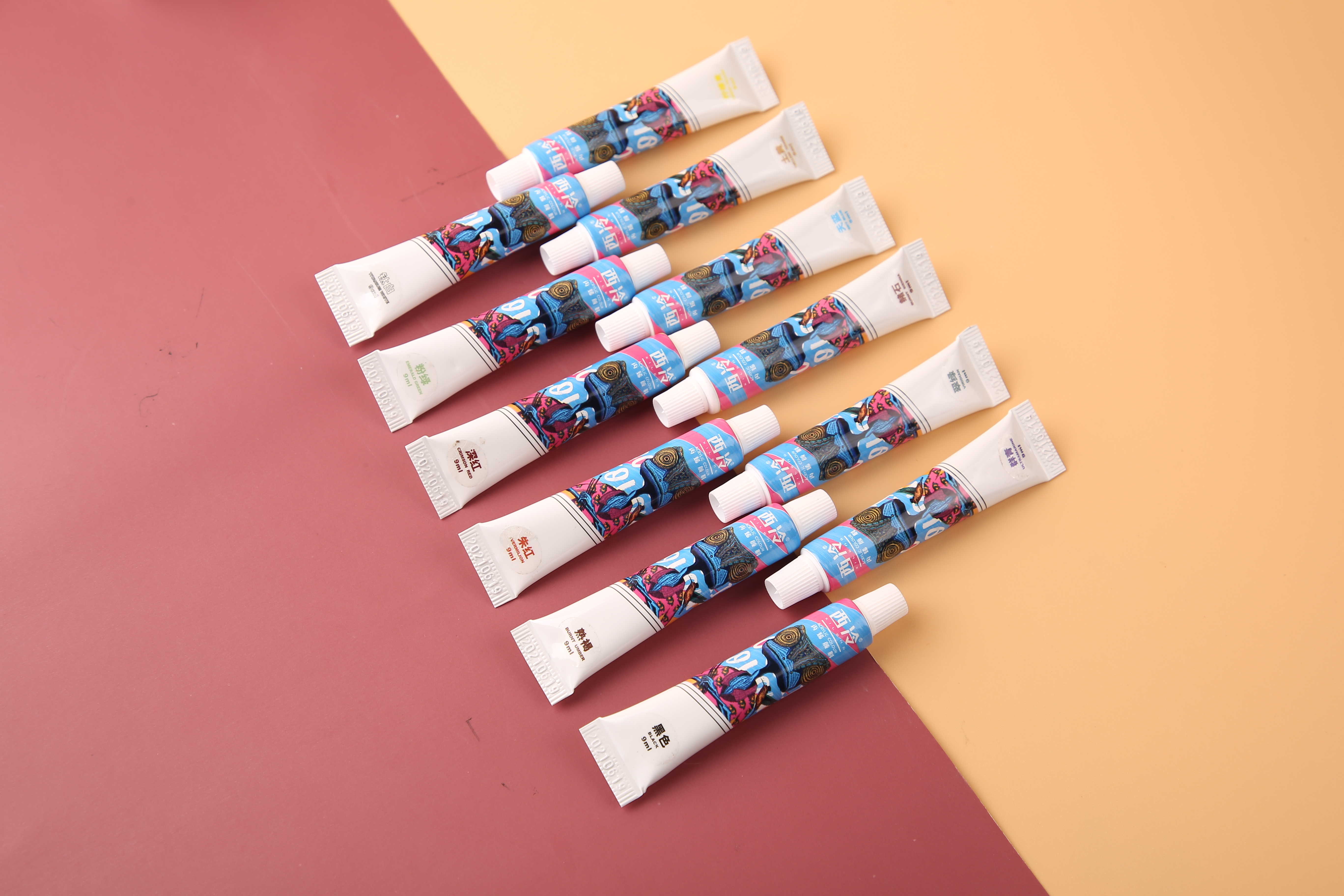 Shanghai Xilong Acrylic Paint Student Set 12-color, 18-color, 24-color 9ml detail image 4