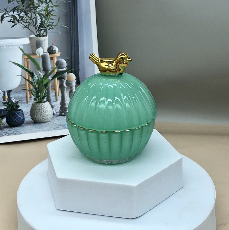 European-style glass storage tank home decoration crafts 8266