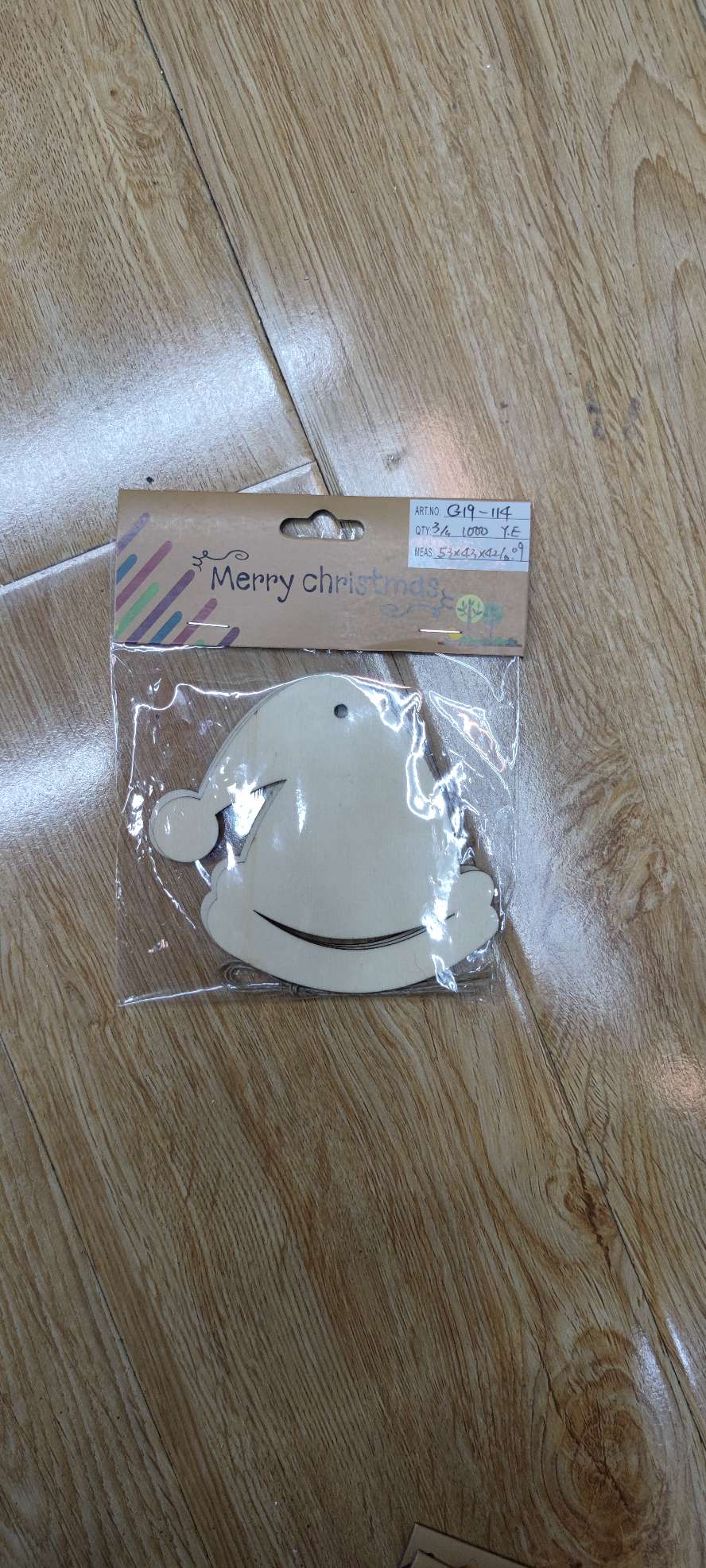 8061 木头片挂件 每包三片 欢迎询价产品图