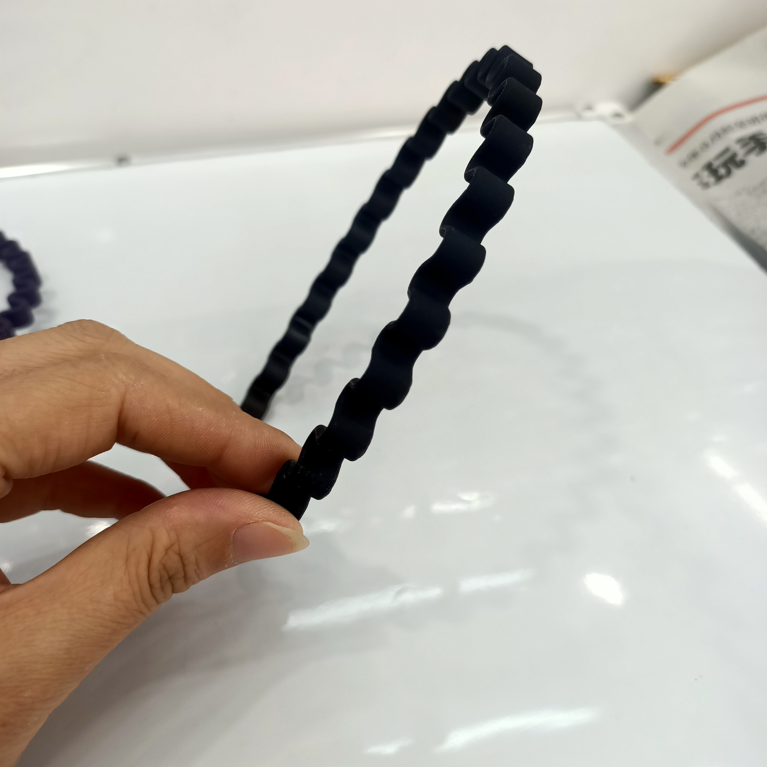 0.8 Instant noodles rubber paint head buckle black
