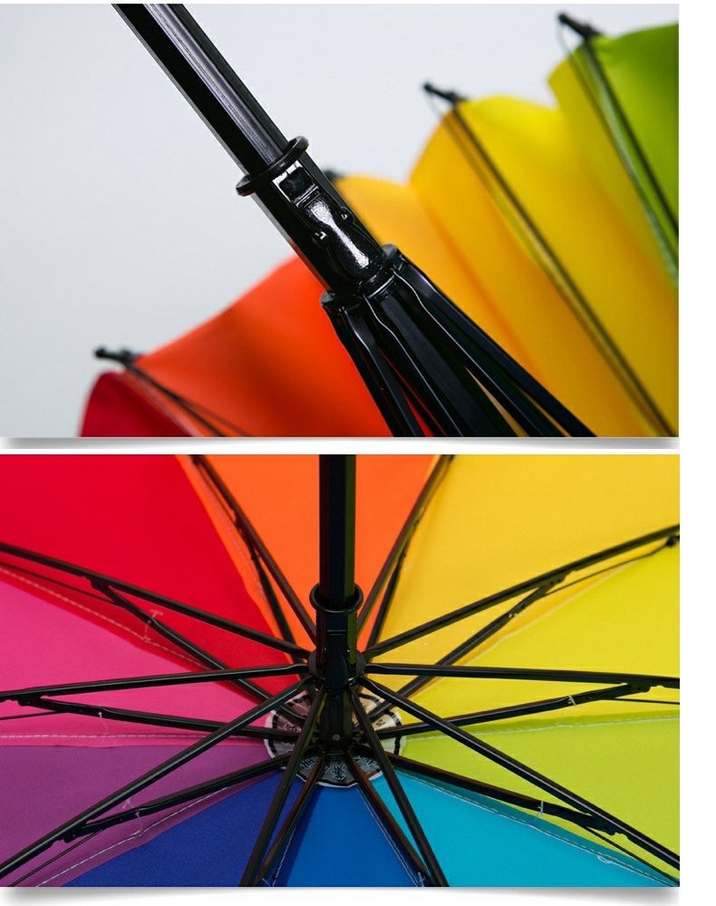 彩虹伞🌈三折碰起太阳伞遮阳伞防紫外线晴雨伞商务男士伞详情图8