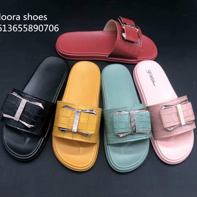 DORA shoes metal buckle women's fashion slippers