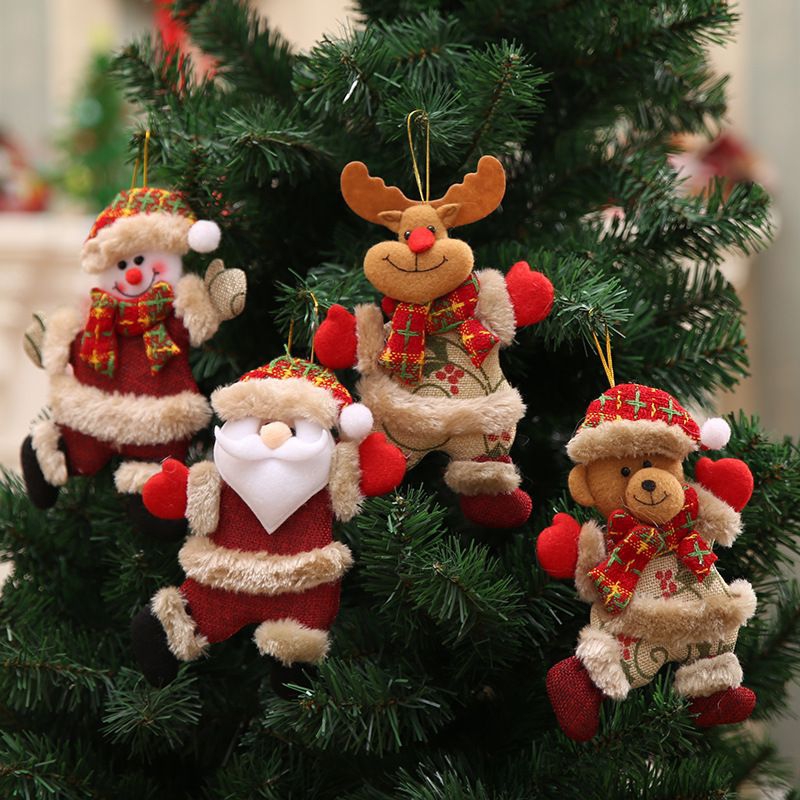 Christmas decorations Wooden craft hollowed-out Christmas tree pendant Wooden Creative New wooden pendant 37