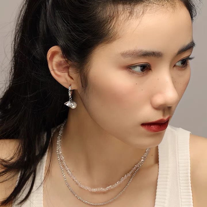 Bell hoop earrings