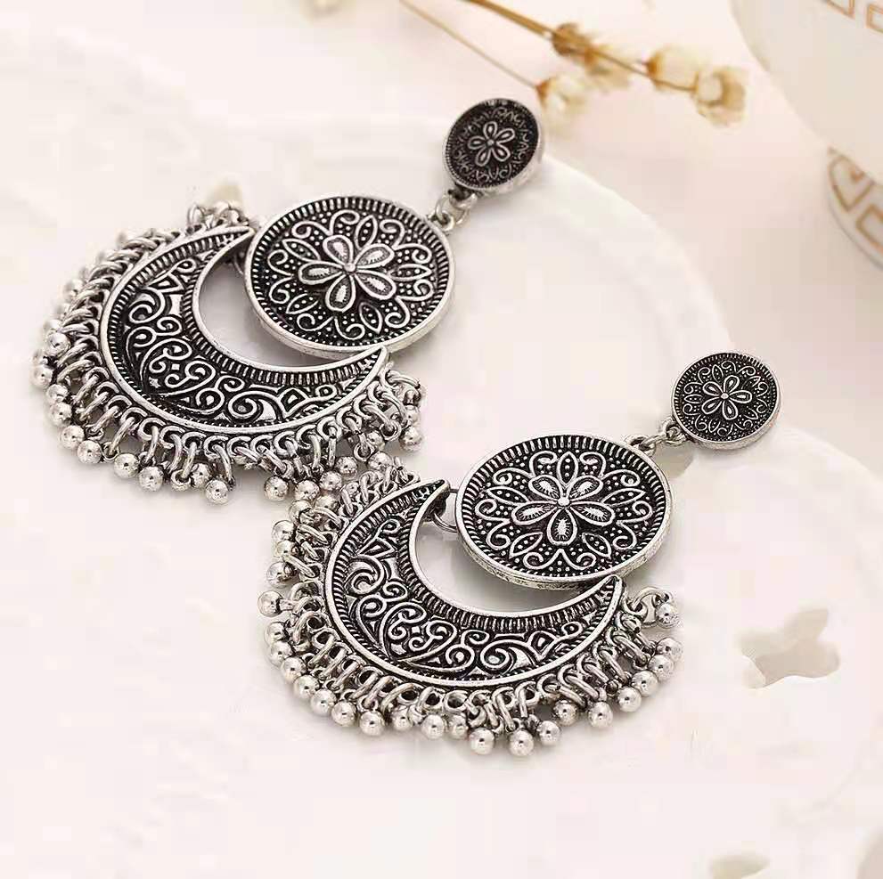 Personalized Fashion Earrings 2021 trend New retro all-in-one summer Indian-inspired earrings