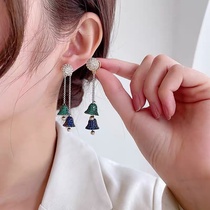 Bells full of small zirconium atmospheric earrings