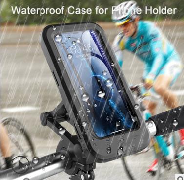 Bicycle and mobile phone stand, 360-degree rotating bracket, waterproof bracket, electric bike, motorcycle, takeout, cycling navigation bracket, magnetic cycling equipment Item Picture