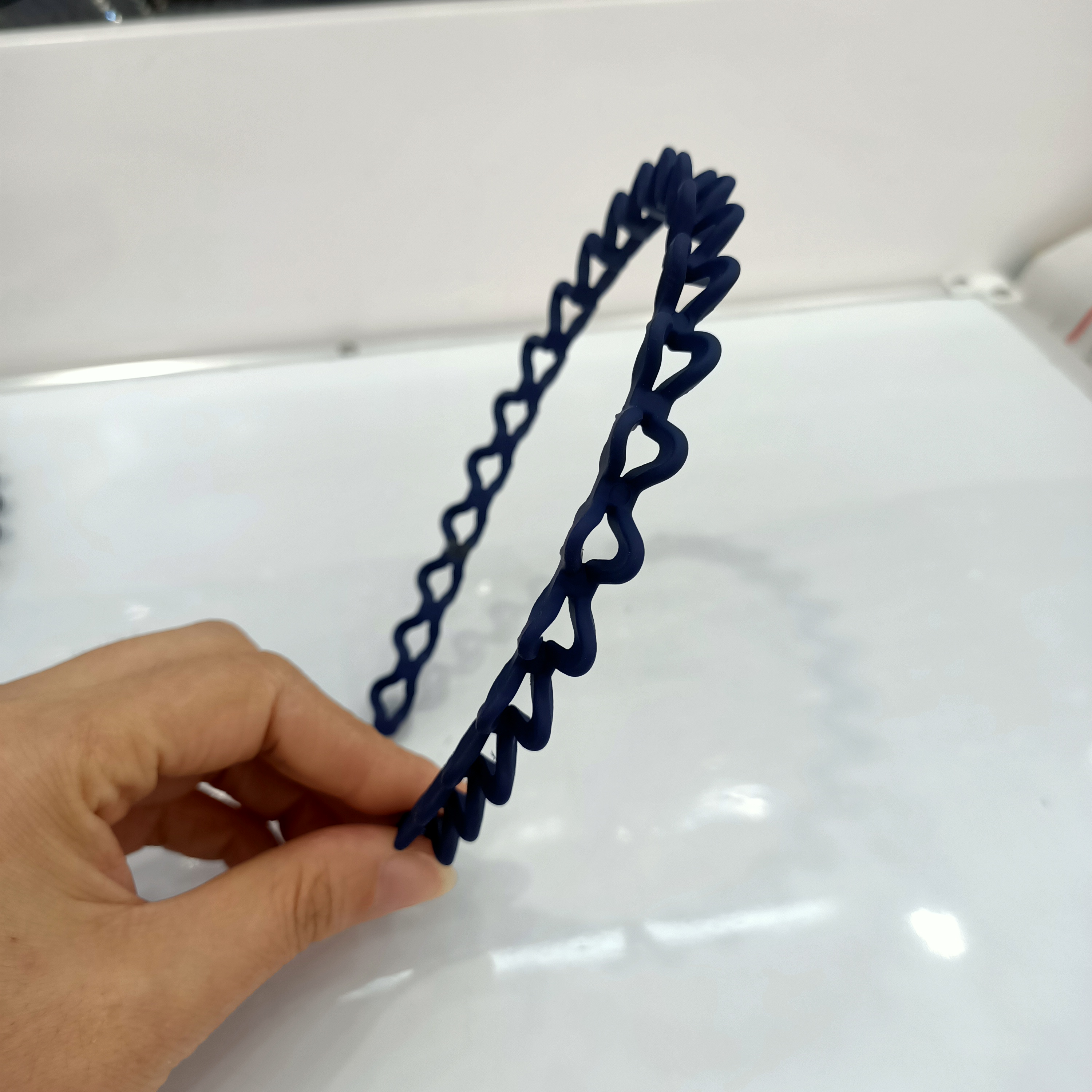 Double row instant noodles rubber lacquer head buckle Bolan