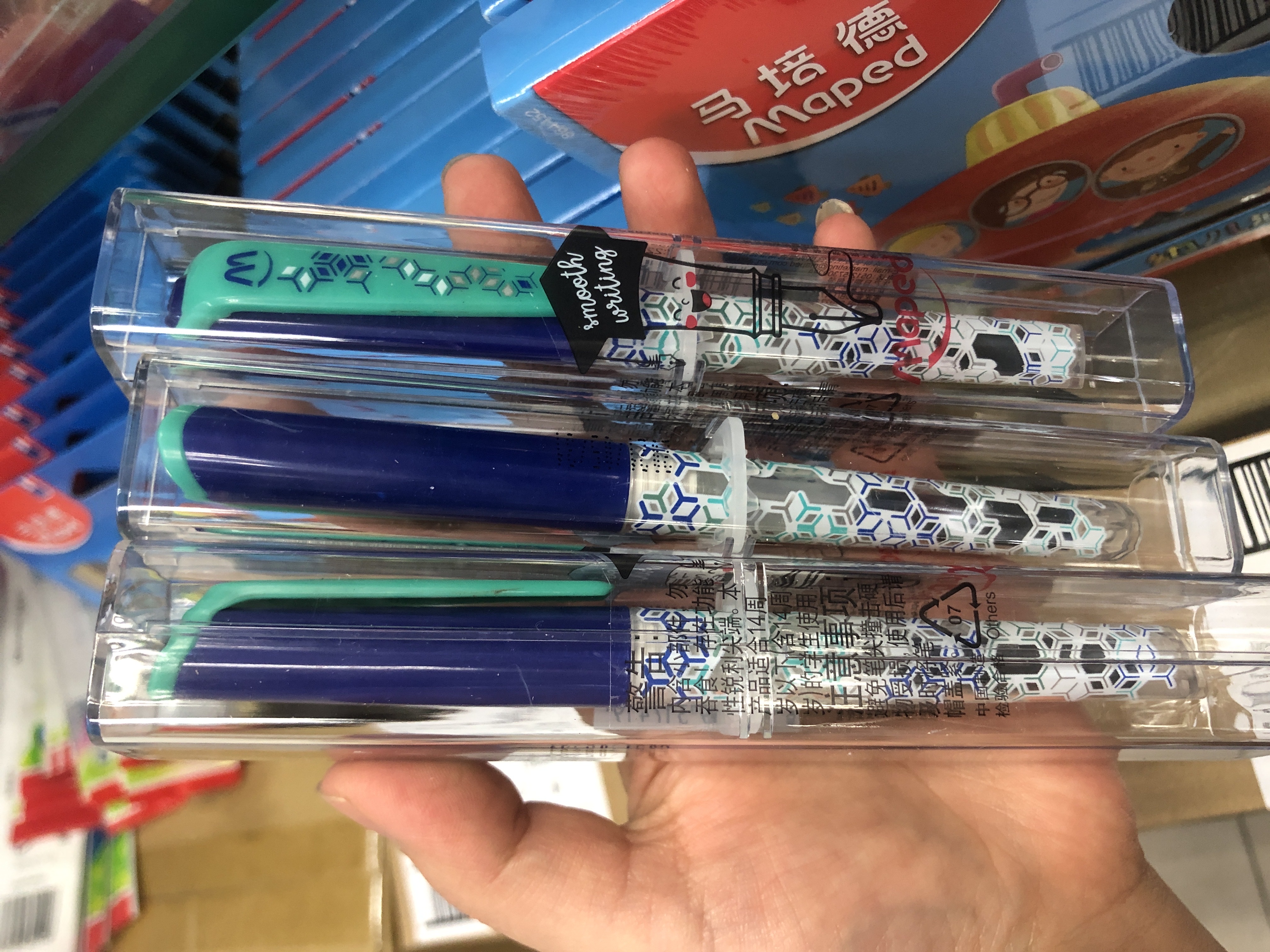 马培德优学子钢笔 三年级适用钢笔  粉色 蓝色 （送10个黑色墨囊）详情图9